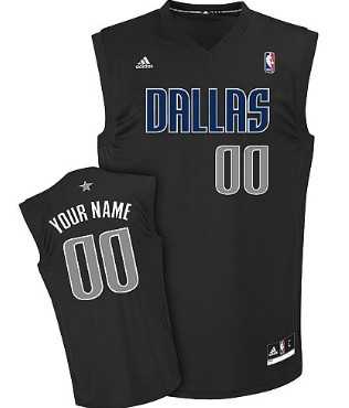 Men & Youth Customized Dallas Mavericks Black Fashion Jersey->customized nba jersey->Custom Jersey